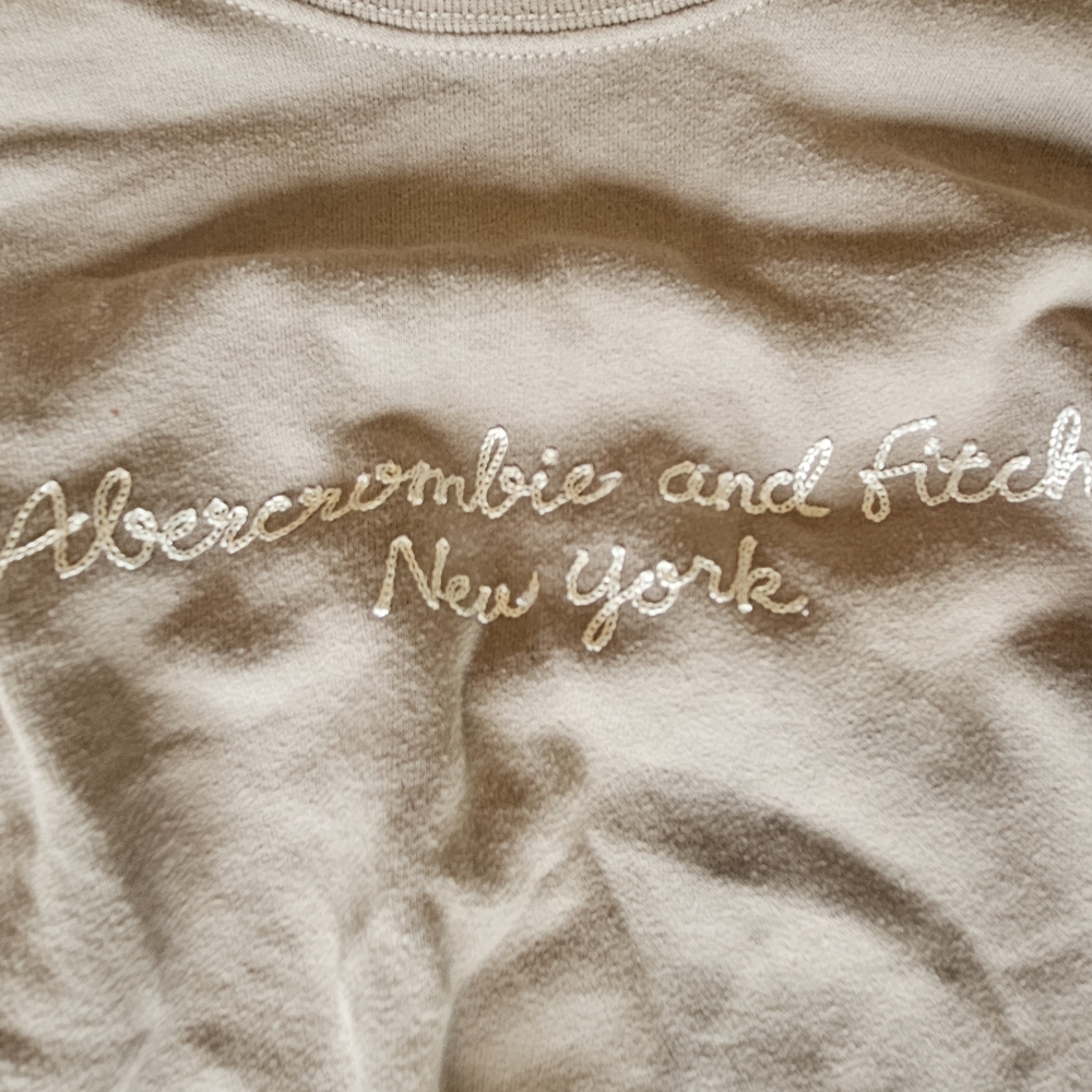 Vintage Abercrombie & Fitch Beige Sweatshirt